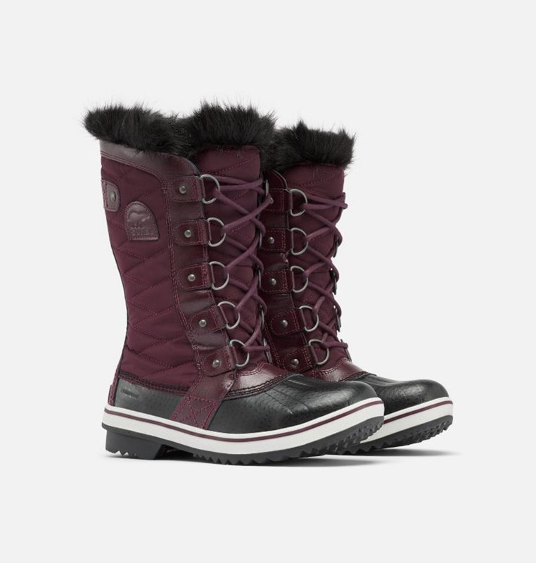 Womens Snow Boots Purple/Black - Sorel Tofino™ II Mid - 428-XQACPB